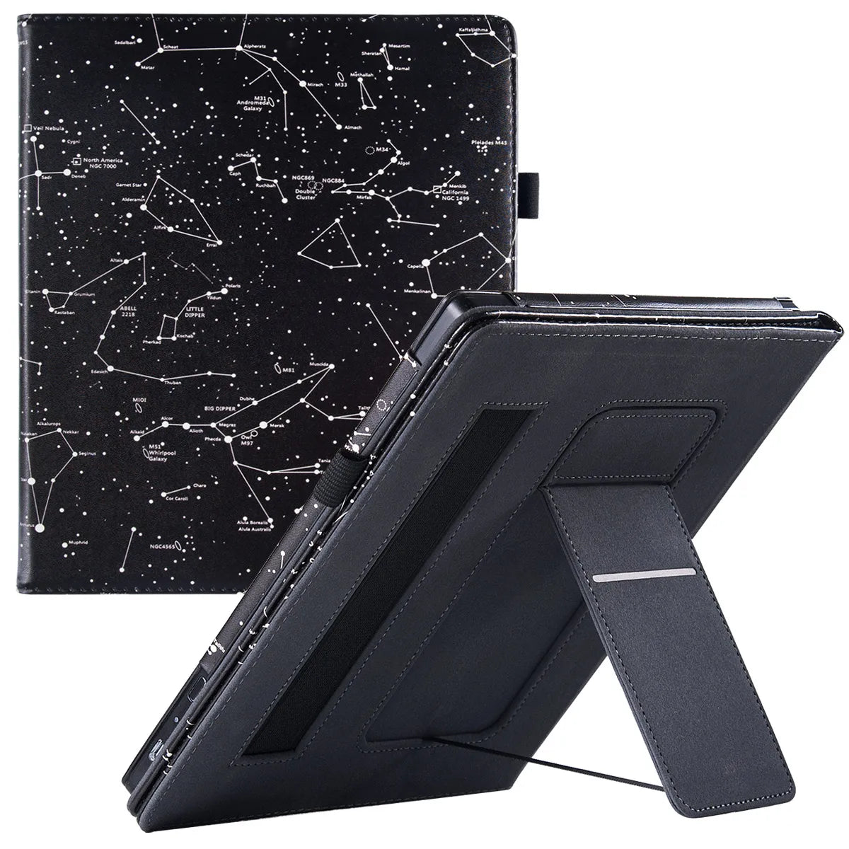 Stand Case for Kobo Elipsa/All-New Kobo Elipsa 2E - Premium PU Leather Sleeve Cover with Hand Strap and Auto Sleep/Wake