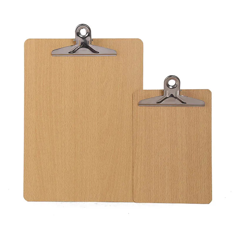 A4 A5 Wooden Clipboard Folder Paper Ticket Bills Document File Clip WordPad Office School Writing Board Clamp Holder Stationery