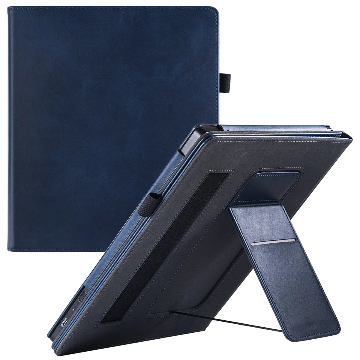 Stand Case for Kobo Elipsa/All-New Kobo Elipsa 2E - Premium PU Leather Sleeve Cover with Hand Strap and Auto Sleep/Wake