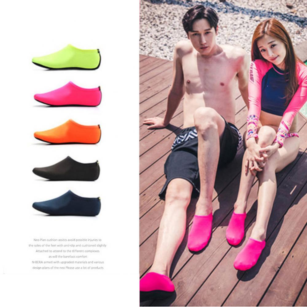 1 Pair Seaside Beach Shoes Men Women Summer Diving Shoes Quick Dry Non-Slip Barefoot Protector Shoes Swimming Surfing Socks