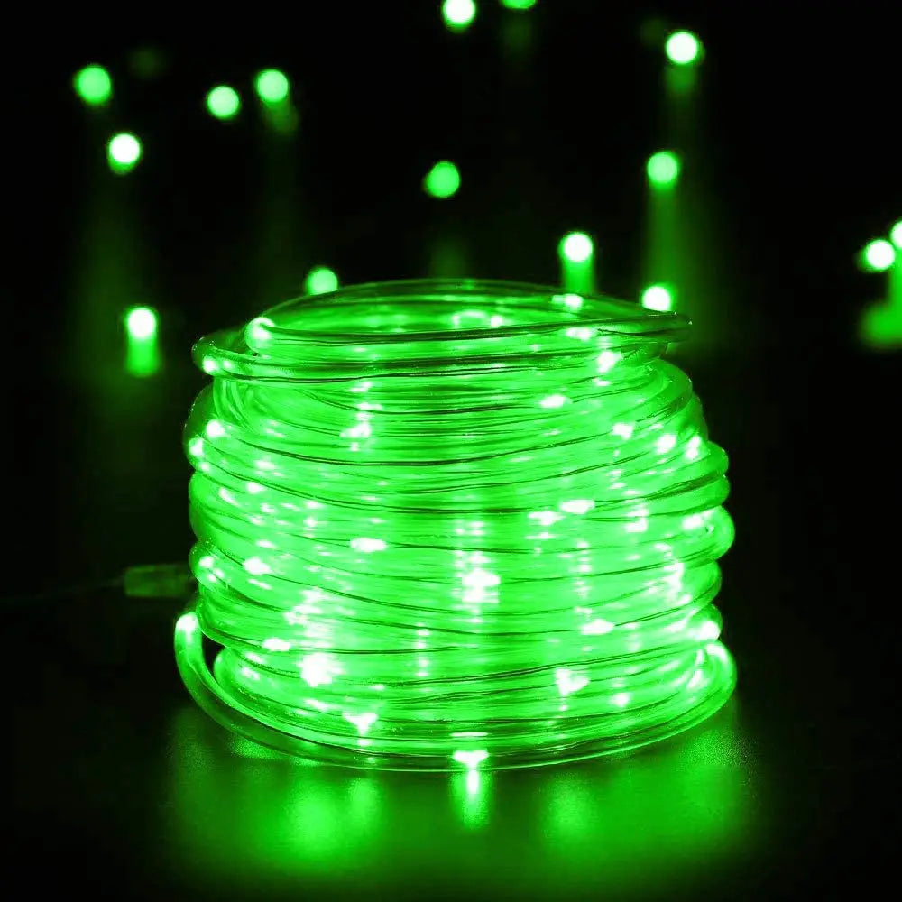 Garland LED Tube Rope Fairy Lights Waterproof Garland Battery Operated 150 LEDs For Indoor Outdoor Christmas Decoration