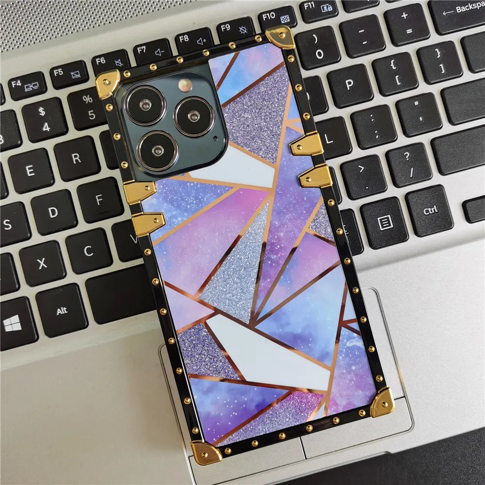 Gold Splicing Woman Cover Phone Case for Samsung Galaxy A15 A25 A35 A55 A54 A14 A52 A72 A34 A32 A13 A53 A33 A23