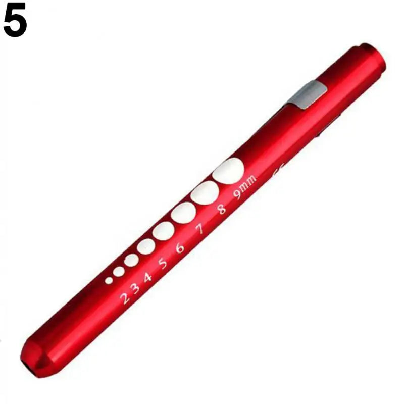 Medical Flashlight Lanterna With Pupil Gauge LED Pen Light Torch Lamp Outdoor Camping Work Light For Doctor Nurse Diagnostic