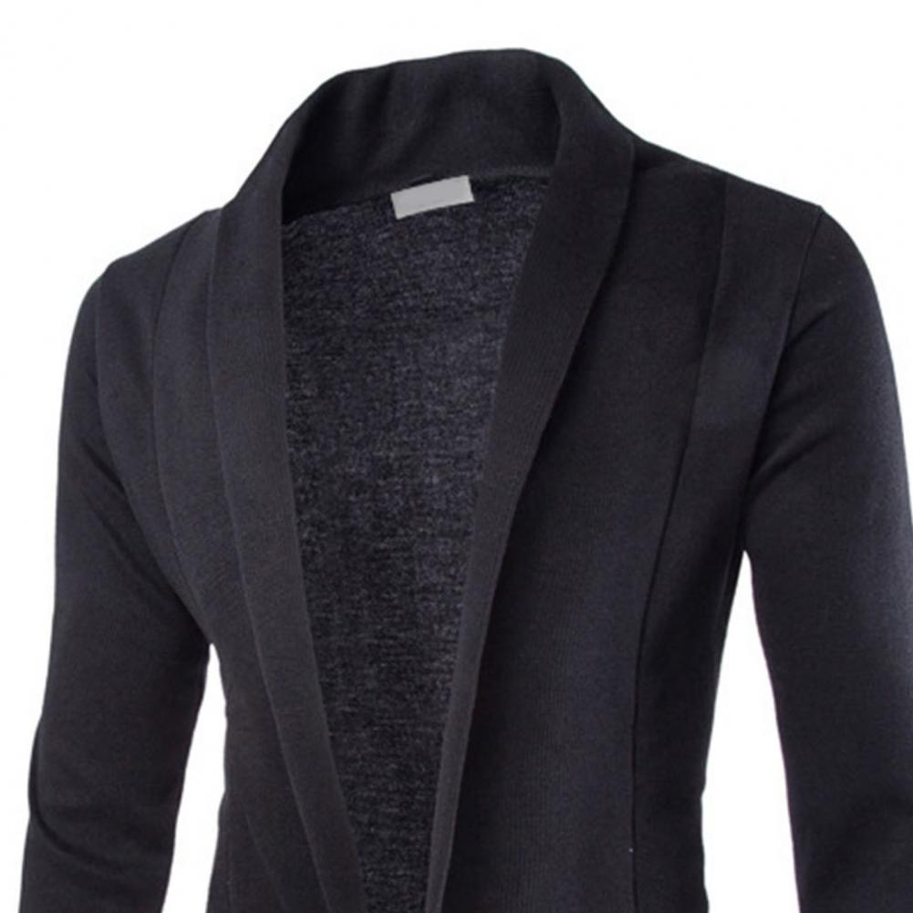 Business Jacket Cardigan Fashion All-matched Lapel Cardigan Jacket Coat Casual Cardigan Business Sweater