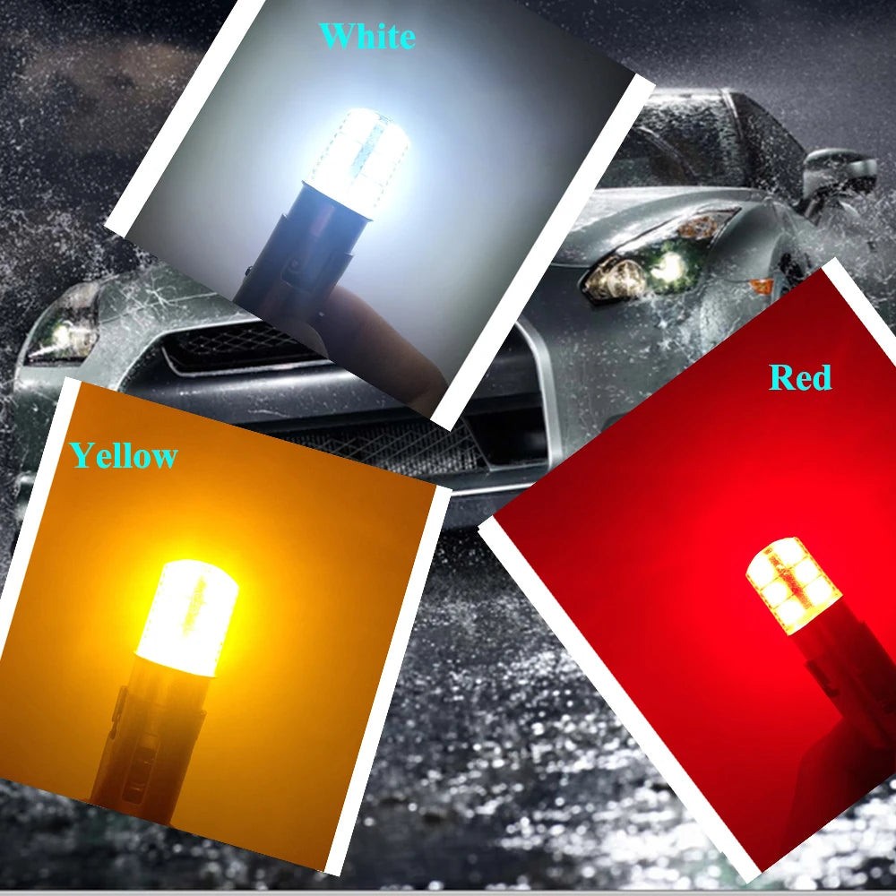 1157 P21/5W  Bay15d S25 LED 12SMD 12V 1W Silica gel Automobile Car Brake Light Stop Parking DRL Lamp Red/White/Yellow