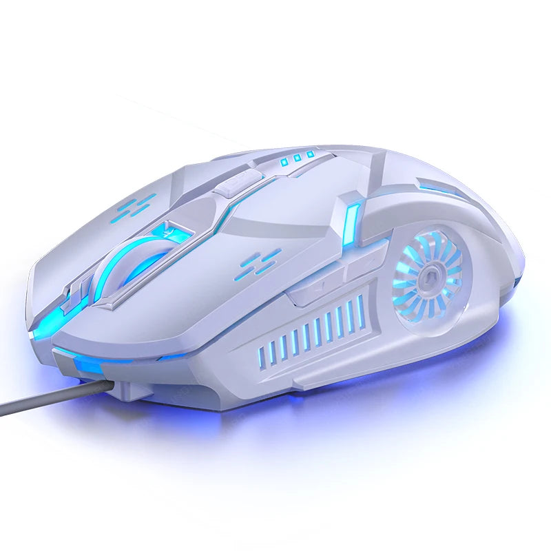 G5 Mute Wired Gaming Mouse RGB Backlight Mechanical Silent Mouse 6 Key 3200 DPI RGB E- Sport Mouse For Computer Laptop Gamer