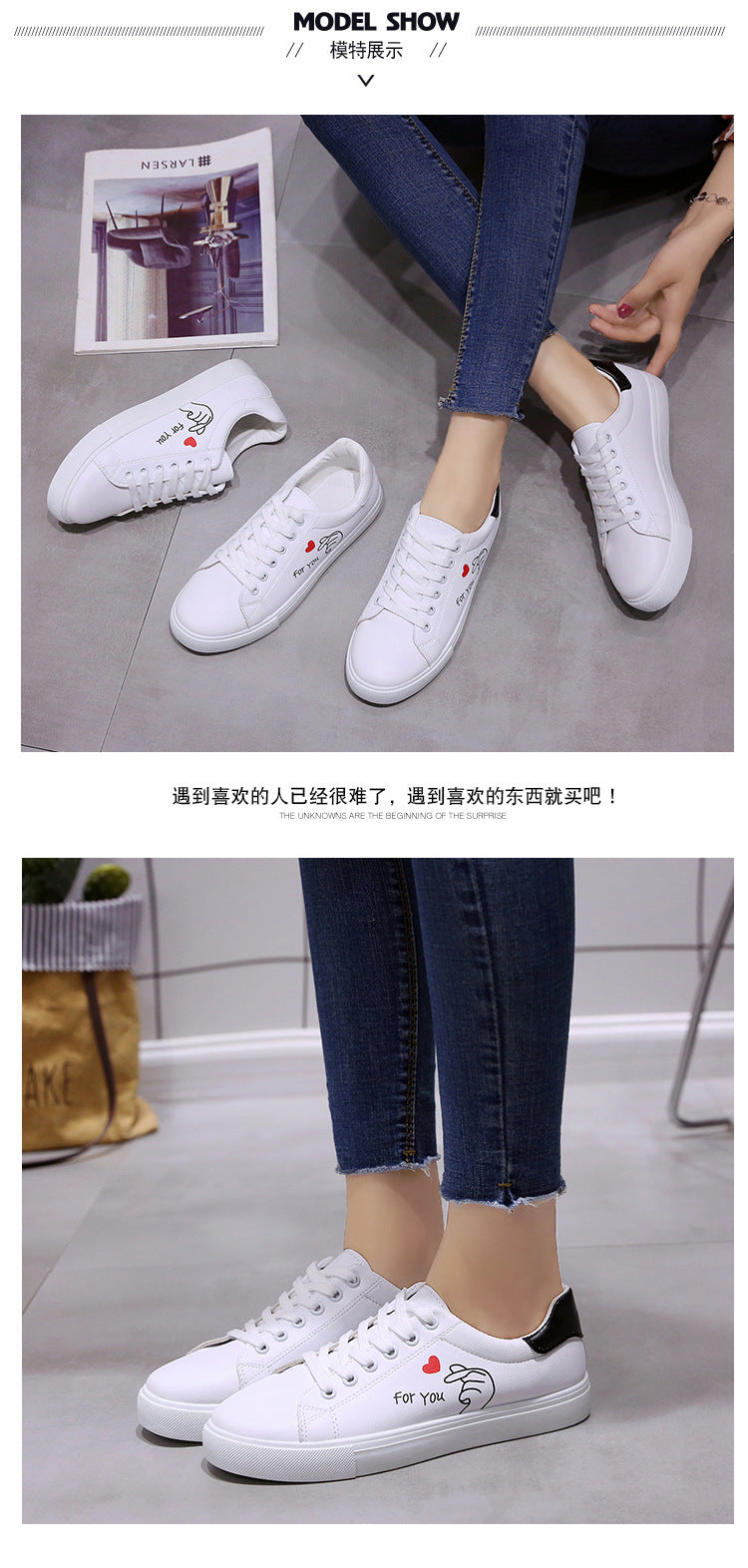 Women  Fashion Lace-up Sneakers Woman Casual Shoes Printed Summer Women's