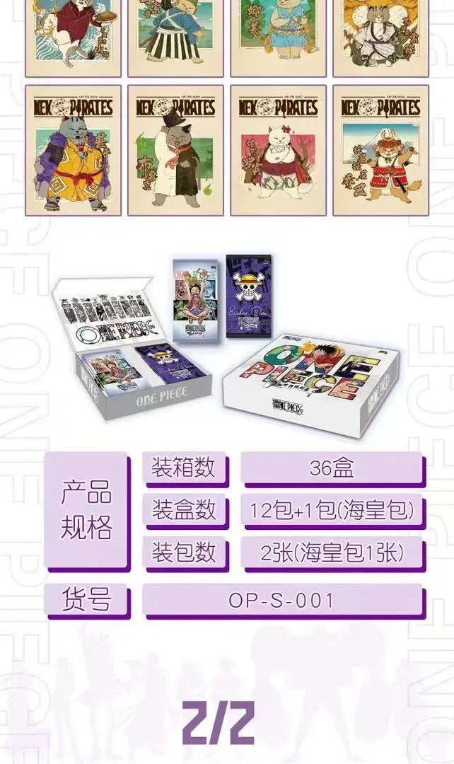 New One Piece Card Japanese Anime Collection Card Booster Box Full Set Luffy Roronoa Paper Game Child Birthday Gift Toy box