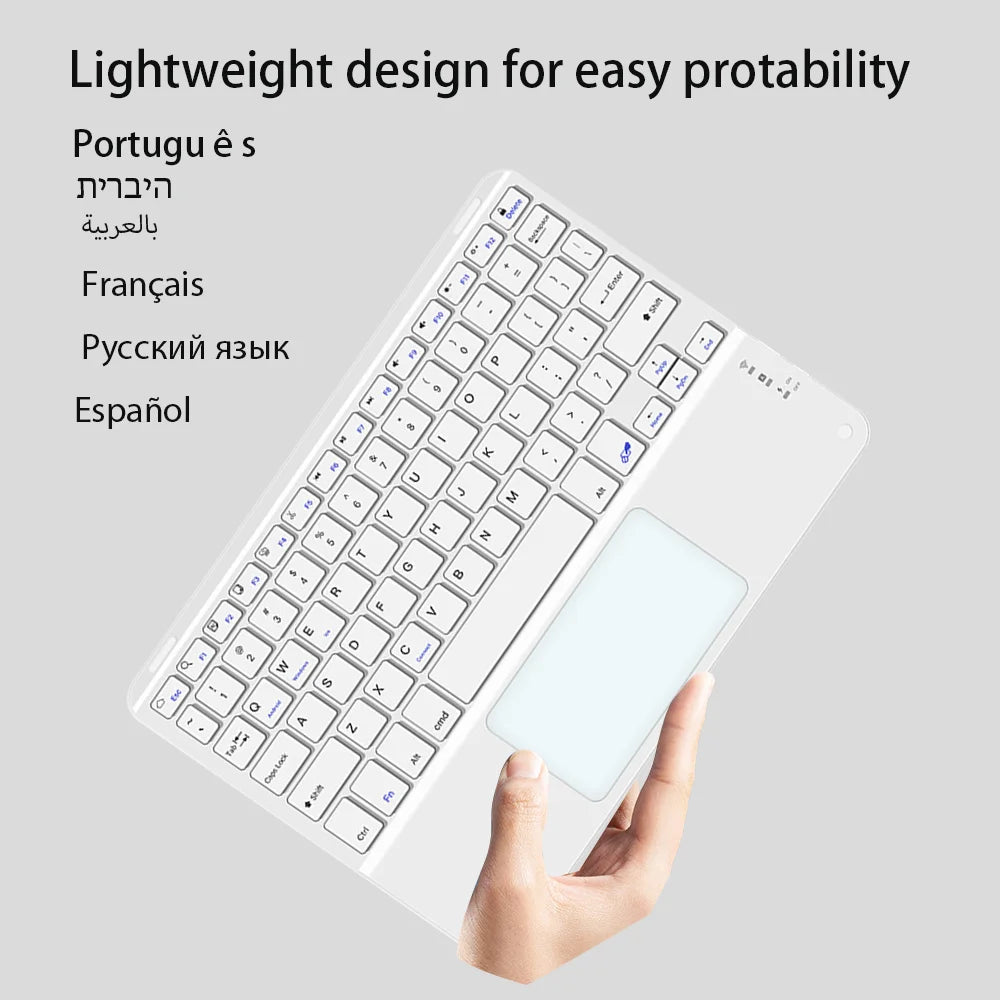 Touchpad Wireless Keyboard and Mouse Bluetooth Keyboard For iOS Android Windows Ultra Thin Protable Mini Tablet For Ipad Phone