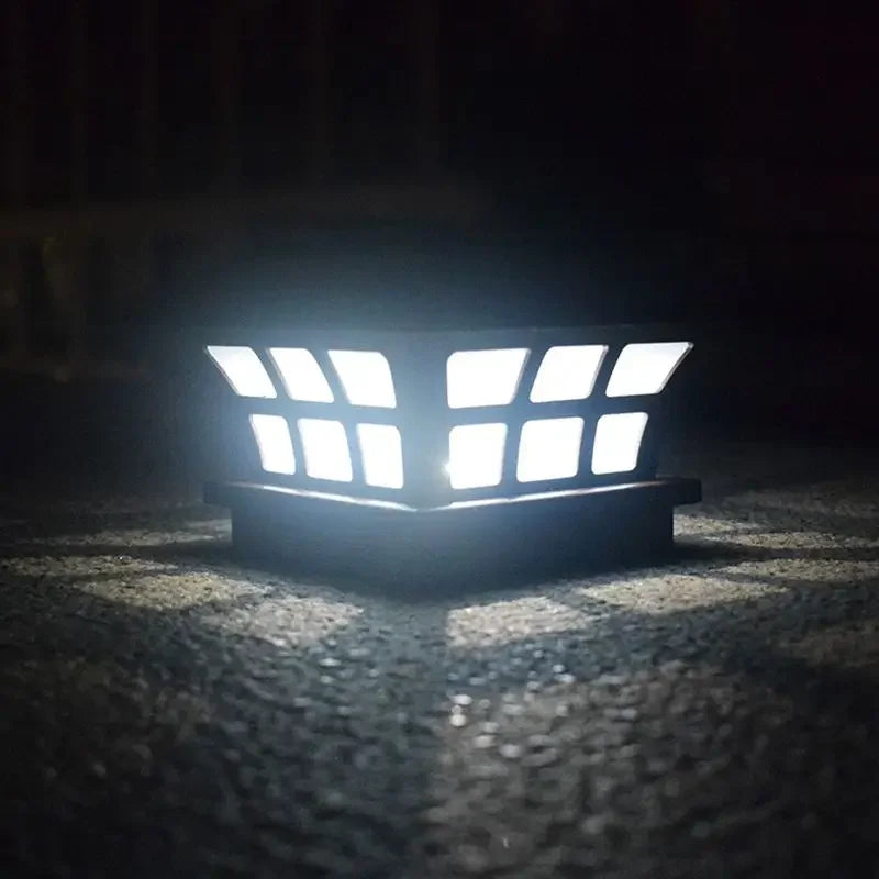 Solar Post Lights, Outdoor Post Cap Light for Fence Deck or Patio, Solar Powered Cap, LED Solar Yard Security