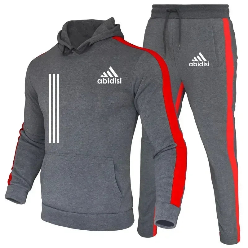 2 Piece Men's Track Suits Jogging Sports Suits Sets Sweatsuits Hoodies Jackets and Athletic Pants Men Clothing