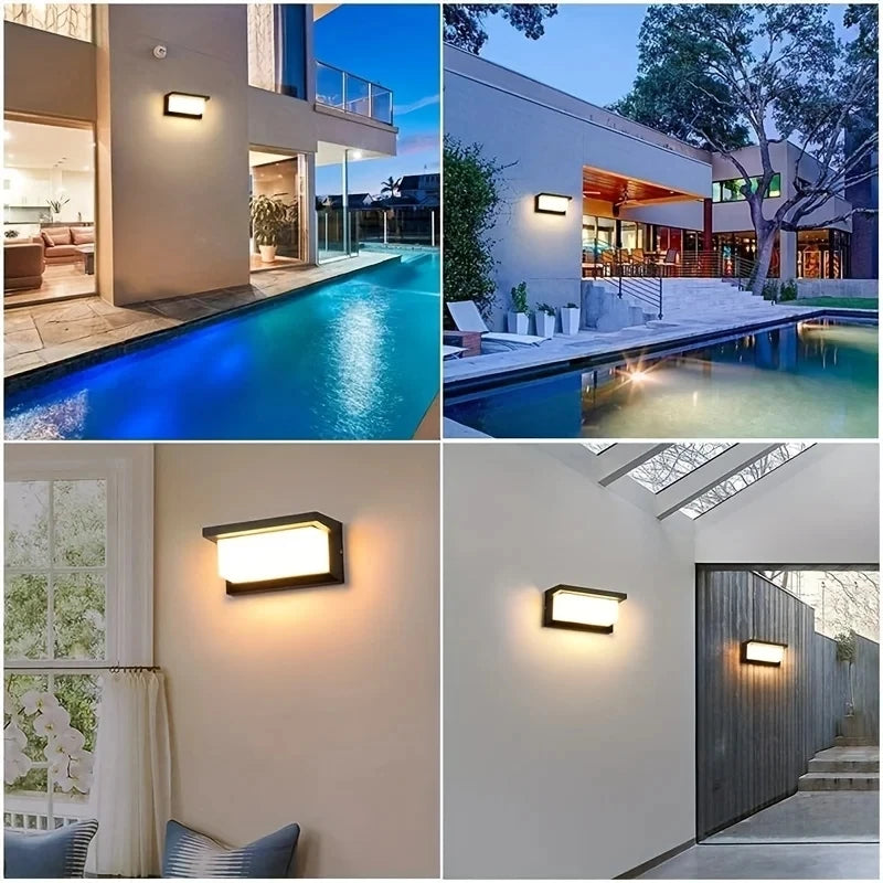 LED Wall Lamp Light AC85-265V 16W Motion Radar Sensor Cold White Warm White ABS Waterproof Modern For Indoor Outdoor Home Decor