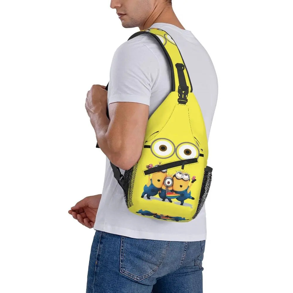 Minions Crossbody Chest Backpack Minion Shoulder Backpack