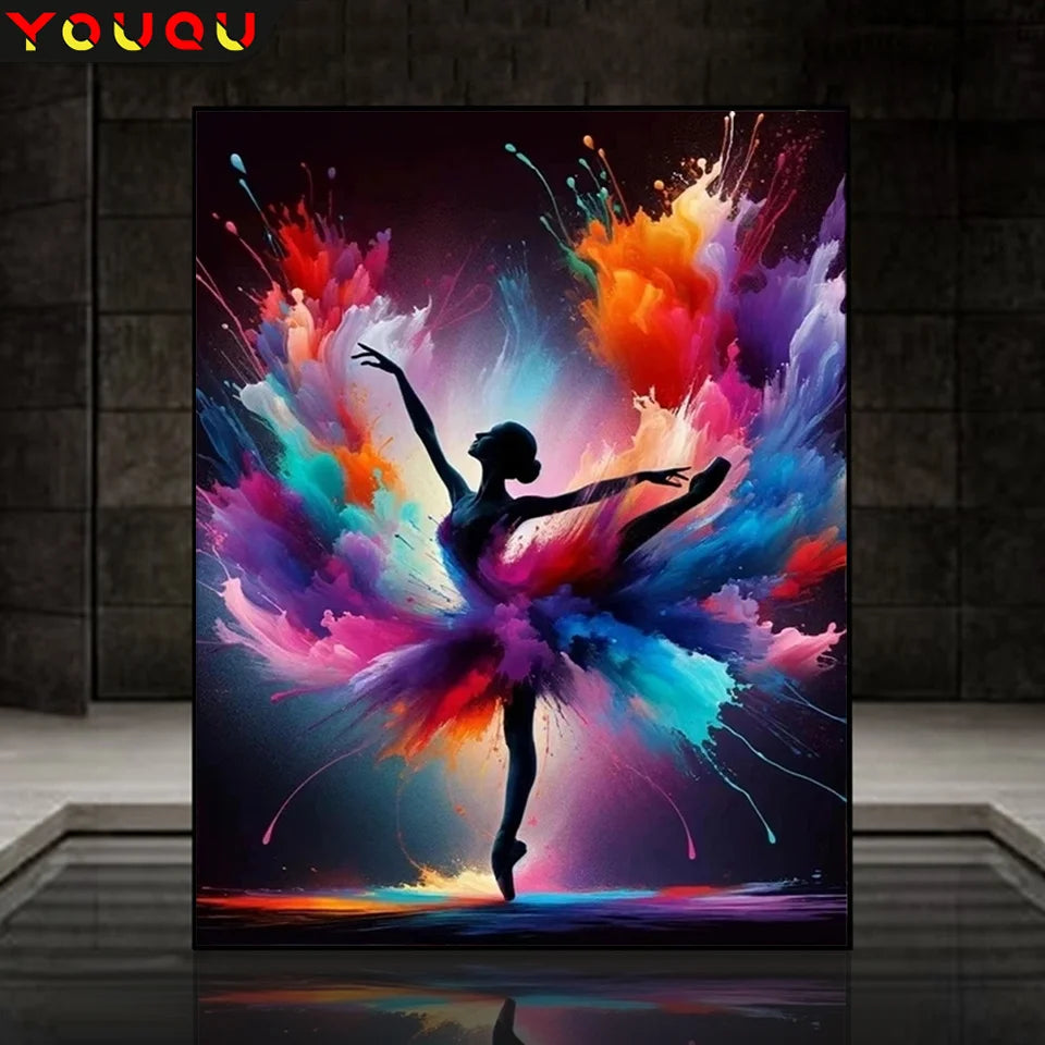 YOUQU Character Diamond Painting DIY Diamond Embroidery Cross Stitch “Ballerina” Art Mosaic Picture 5d Home Decoration Gift