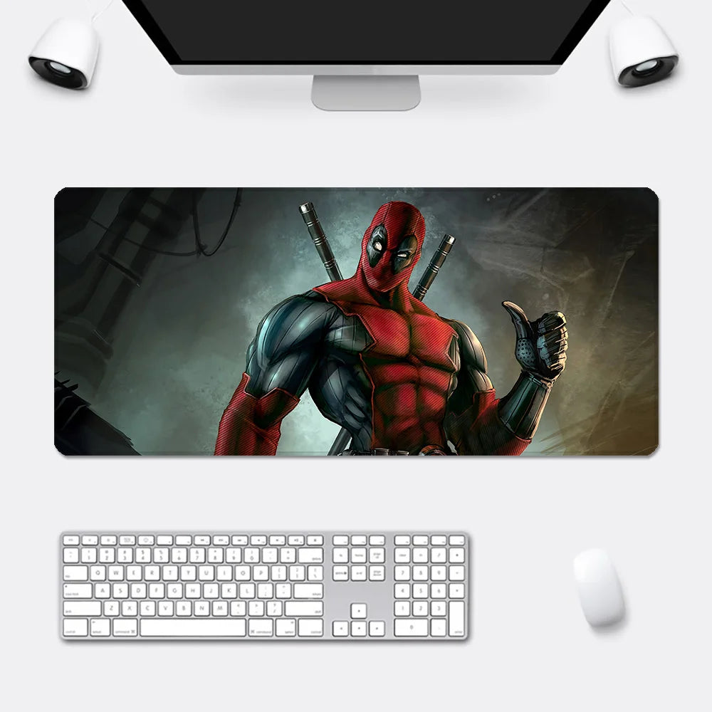 Super Hero Deadpools Mousepad HD Printing Computer Gamers Locking Edge Non-slip Mouse Pad XXL90x40cm Keyboard PC Desk Pad