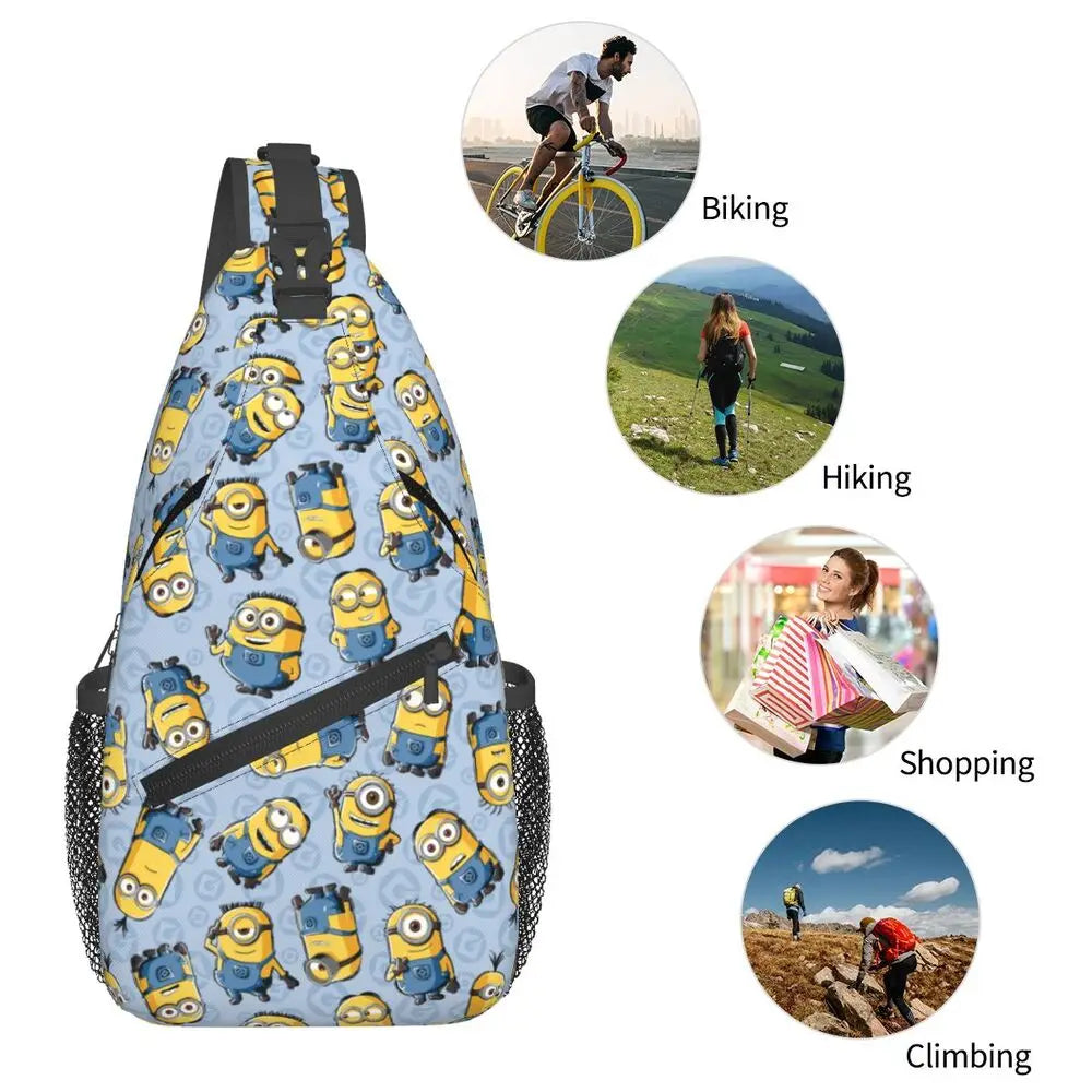 Minions Crossbody Chest Backpack Minion Shoulder Backpack