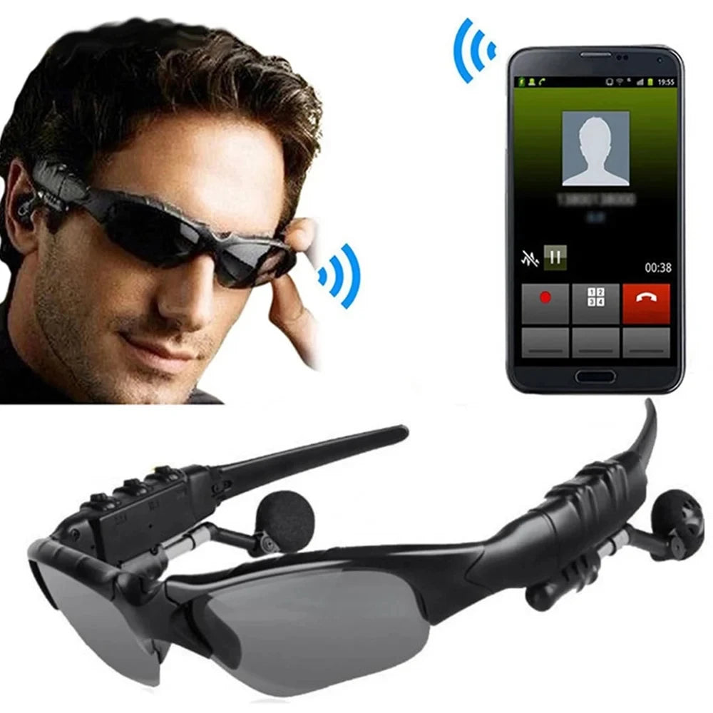 Sunglasses Wireless Headset with Mic Glasses Sunglasses for Driving Cycling Sports Noise Reduction Headphones