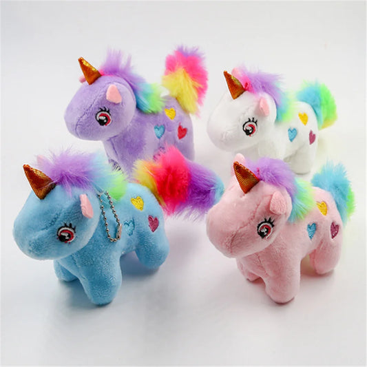 4Colors,  Plush Horse , Animal Gift Toy , Keychain , Keyring Doll Plush Toy