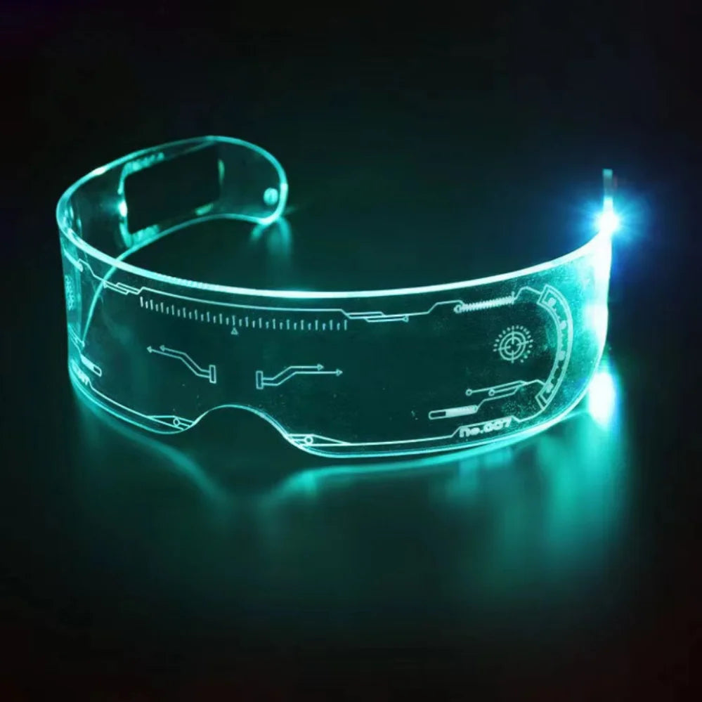 LED Glasses for Music Bar KTV Neon Party Christmas Halloween Decoration LED Goggles