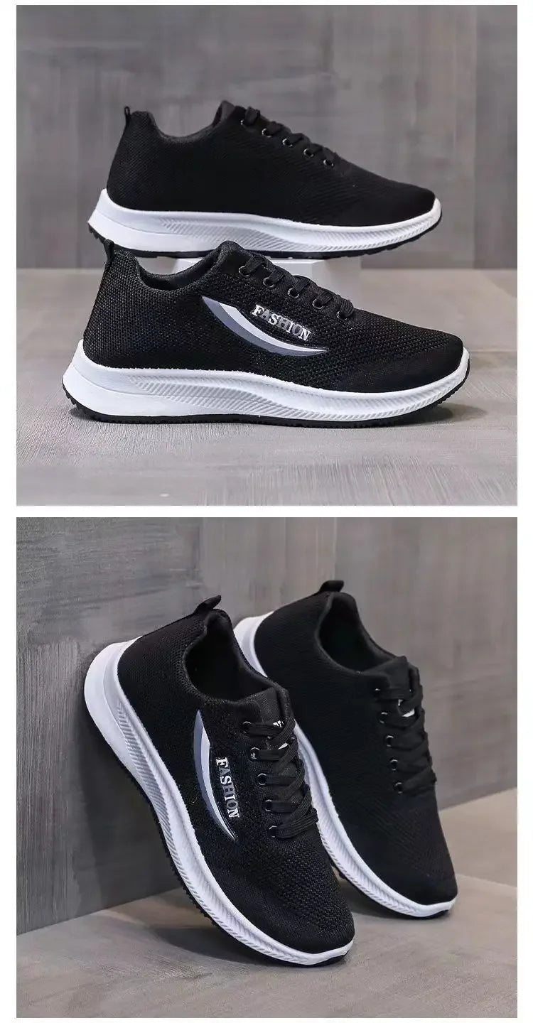 Men's Sneakers Outdoor Sports Comfortable Knitting Mesh Breathable Running Casual Men Sport Shoes