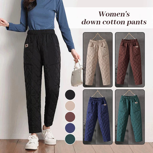 Hot Women Winter Pants Cotton Padded Thick Warm Trousers Waterproof Ski Pants Casual