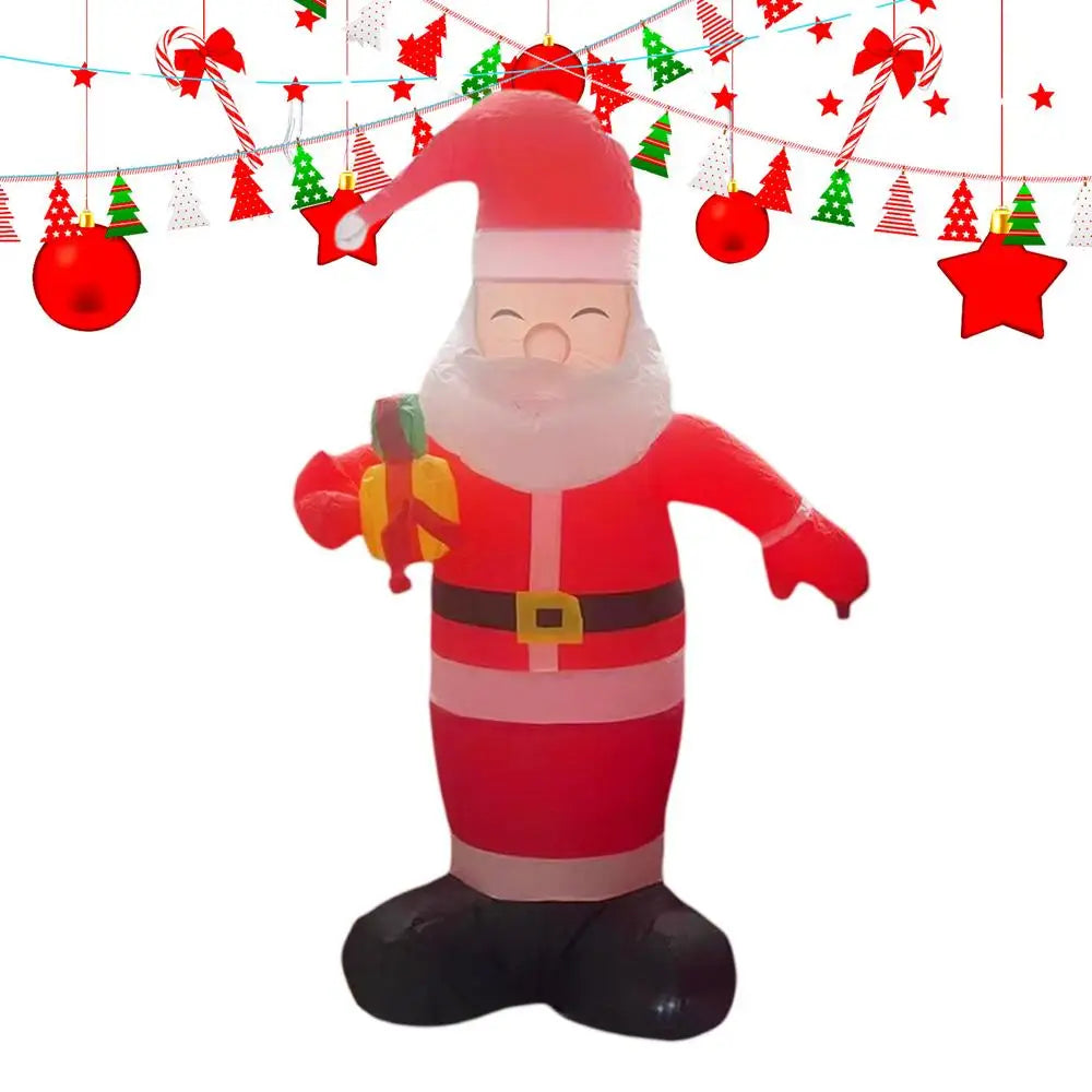 Inflatable Santa 4.92ft LED Lighted Christmas Santa Claus Decorations