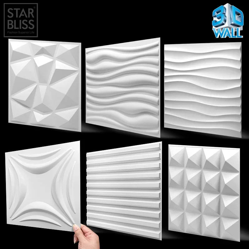 30x30cm house renovation 3D Wall panel not self-adhesive 3D wall sticker wallpaper waterproof tile ceiling living room bathroom