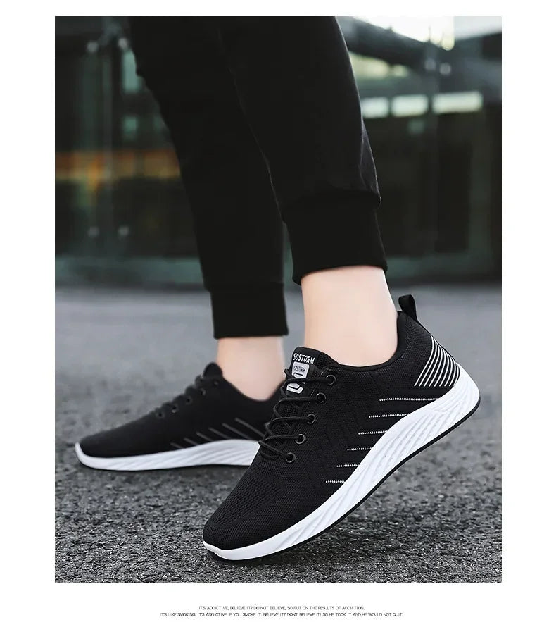 Men Breathable Sneakers Spring New Soft-soled Casual Shoes Running Shoes Man Lightweight Casual Non-Slip Shoes Zapatillas Hombre