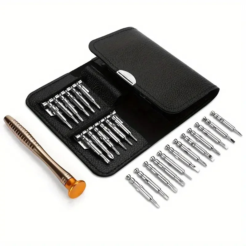 Precision Screwdriver Set, 25 In 1 Repair Tool Kit, Small Screwdriver Set, Star/Y-type/Flat-blade/Triangle Screwdrivers F