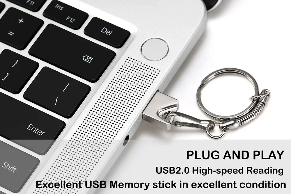 JASTER High-speed High-capacity Music USB Drive 64GB Fashion High Speed Pen Drive 32GB USB Flash Drive 4GB Metal Key Chain Gift