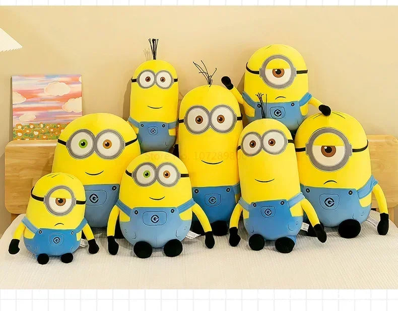 Minions Characters Yellow Plush Toys Bob Stuart In Jeans Soft Toys Dolls & Hobbies Christmas Birthday Gift