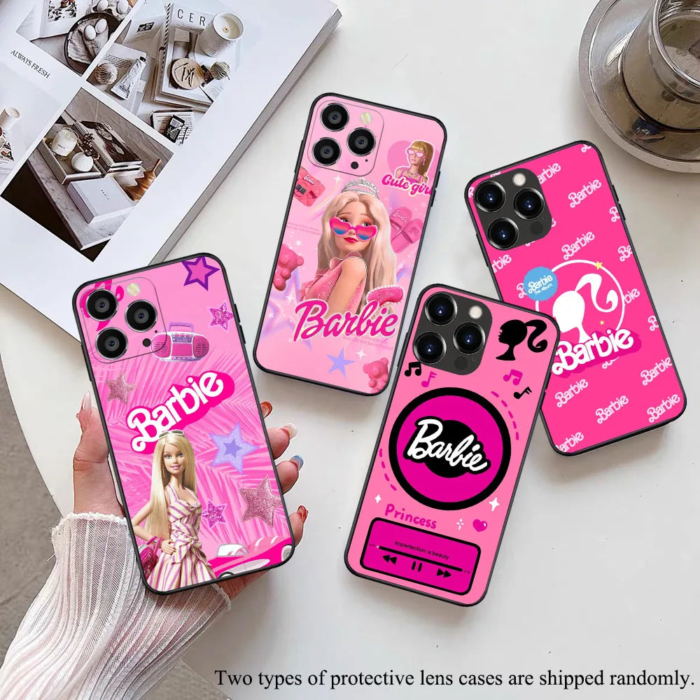 iPhone soft case Barbie Soft Case For iPhone 11 12 13 14 15 Pro Max Plus Mini