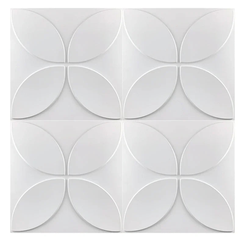 30x30cm Decorative 3D Wall Panels in Diamond Design Matt White Wallpaper Mural Tile-Panel-Mold 3D wall stickers bathroom kitchen