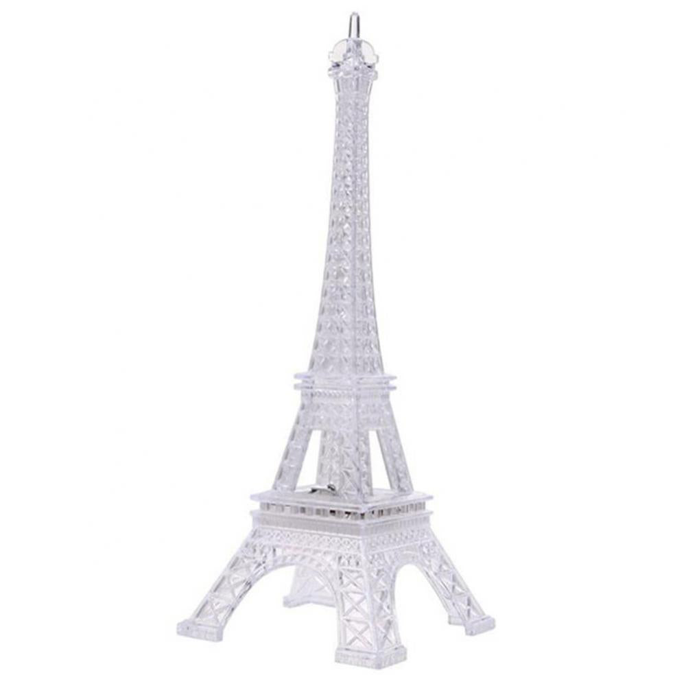 Night Light Mini LED Eiffel Tower Color Changing Home Bedroom Party Lamp Decor