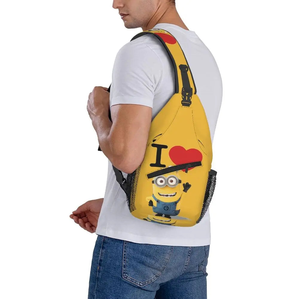 Minions Crossbody Chest Backpack Minion Shoulder Backpack