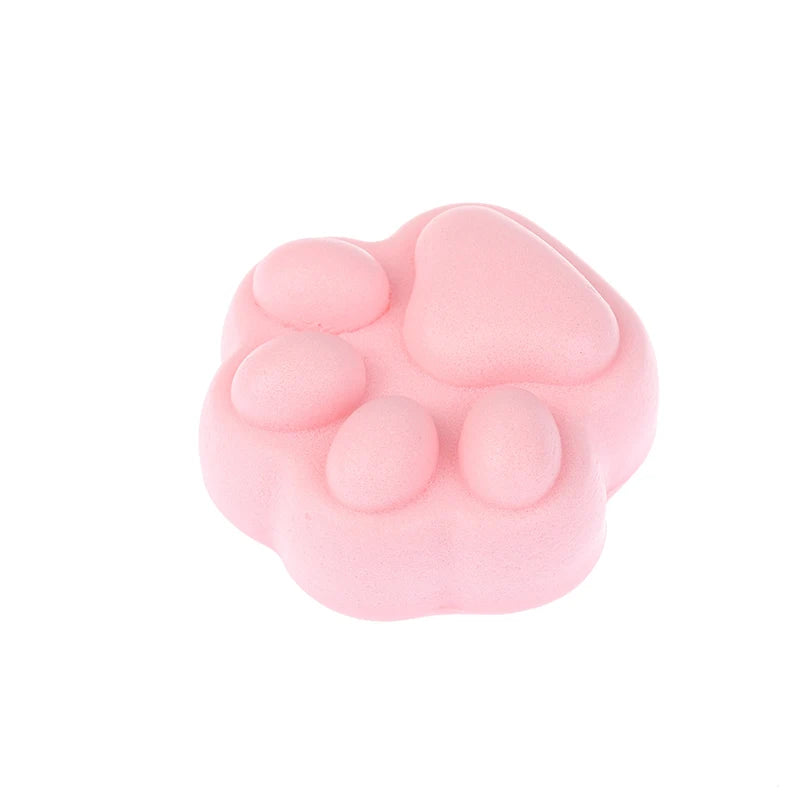 1Pcs Cute Pink Small Cat Paw Slow Rebound Fidget Toy Cat Foot Wet Soft Finger Pinch Decompression Squishy Toy Release Toys