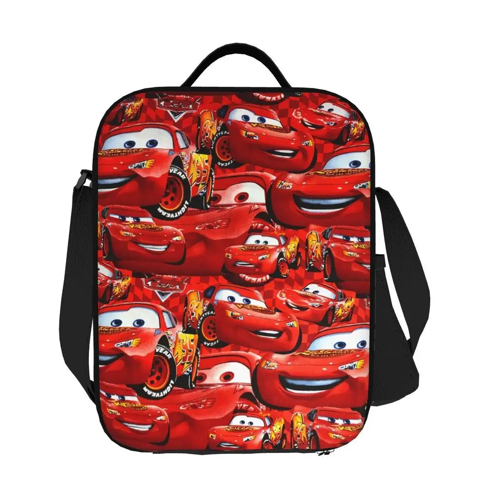 Lightning McQueen Racer Thermal Insulated Lunch Bag Women Lunch Tote for Kids School Children Storage Bento Food Box