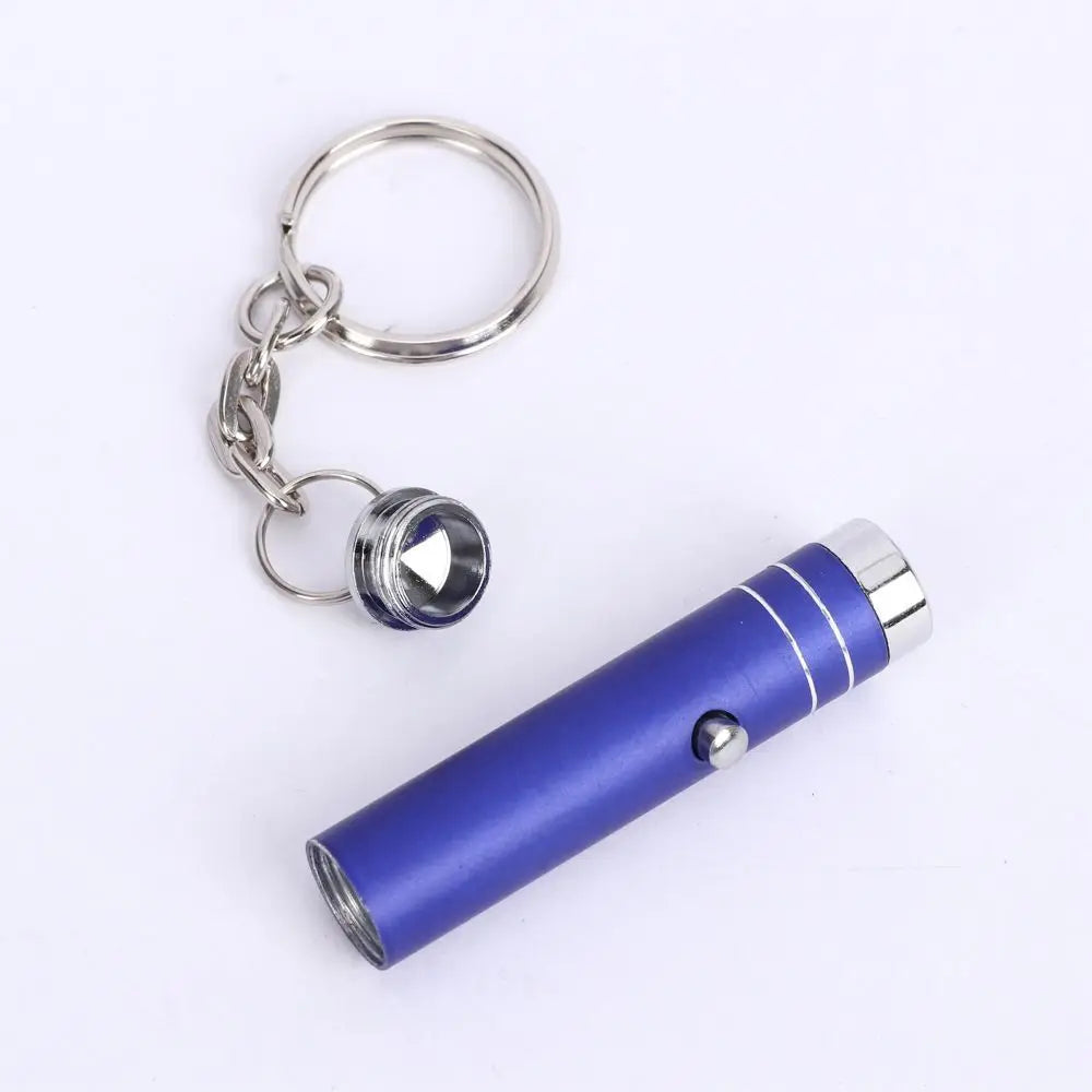 Portable Money Check Detector Counterfeit Money ID Currency UV Light Keychain Lamp LED UV Torch Flashlight