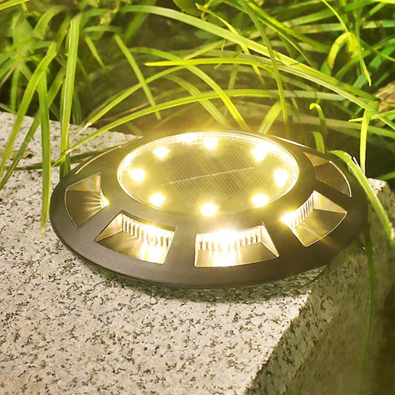 Solar Ground Light Outdoor Waterproof LED for Garden Underground Yard Lawn Pathway Landscape Decoration