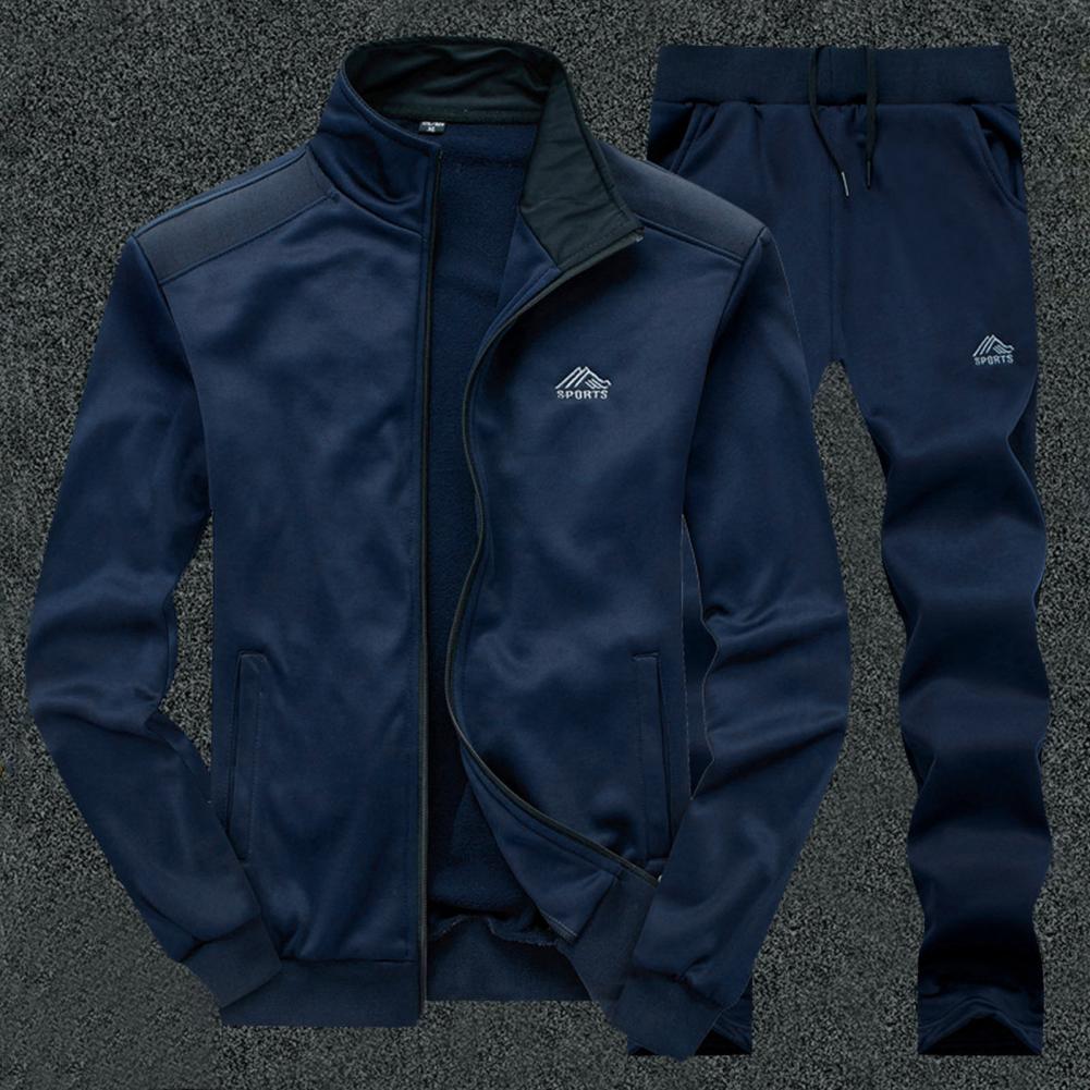 Men Tracksuit Casual Sets Men's Sportswear Running Sports Suit Jacket Pant Two Piece Jogger Outfit Set Clothing