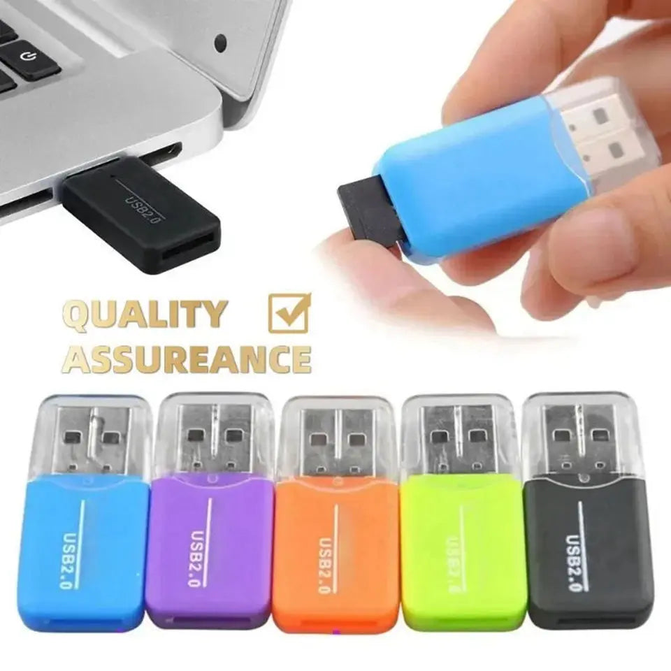 Portable Mini USB 2.0 TF Memory SIM Card Reader High Speed T-Flash Adapter