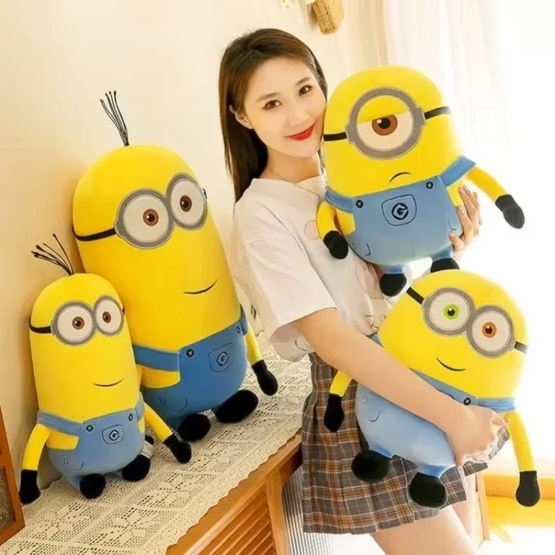 Minions Characters Yellow Plush Toys Bob Stuart In Jeans Soft Toys Dolls & Hobbies Christmas Birthday Gift