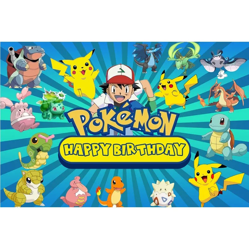 Pokemon Birthday Party Decoration Pikachu Theme Balloon Kids Event Supplies