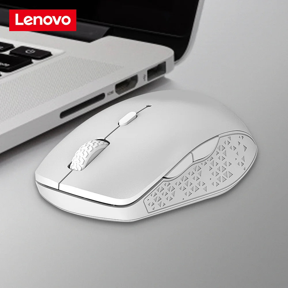 Lenovo Bluetooth Mouse Wireless Dual Mode Mouse Portable Home Business Office Gaming Mouse Laptop Accessories 1000DPI Recommend