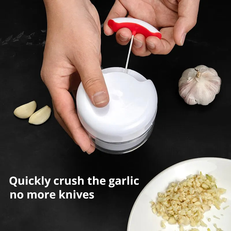 White Hand Pulled Garlic Grinder In The Kitchen Palm Multi Functional Food Garlic Grinder Shredding Machine Garlic Puller