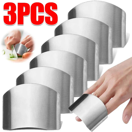 3/1pcs Stainless Steel Finger Guard Cutting Shiel Adjustable Vegetable Cutting Thumb Guard Finger Protector Tools Kitchen Gadget