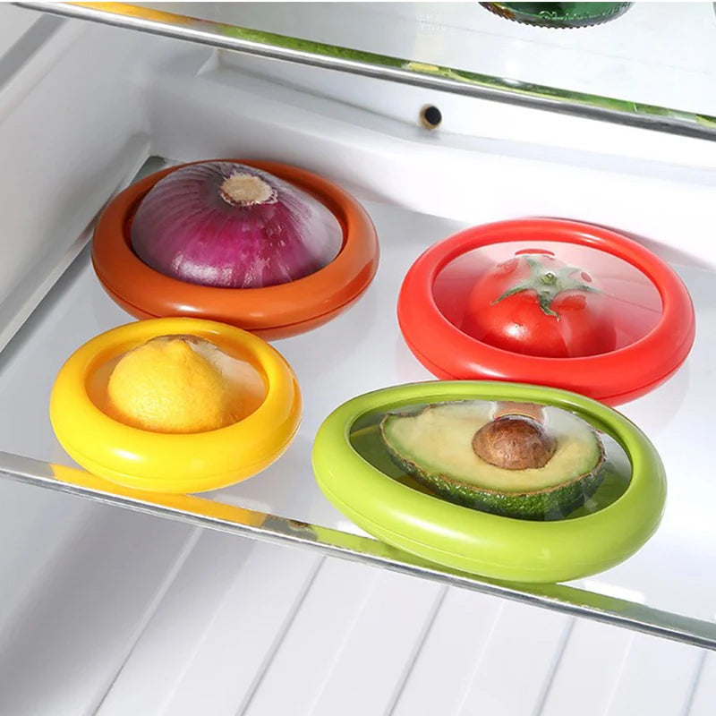 Fruit Vegetable Fresh-keeping Cover Avocado Food Storage Box Fruit Preservation Seal Cover Kitchen Gadgets Kitchen Accessories