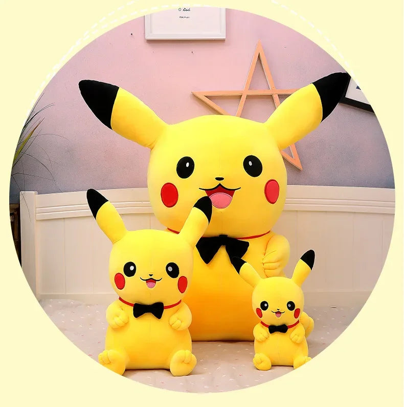 40-120cm Large Pokemon Plush Toys Pikachu Laugh Kawaii Anime Plushie Dolls Pokémon Soft Stuffed Giant Pillows Gifts for Children