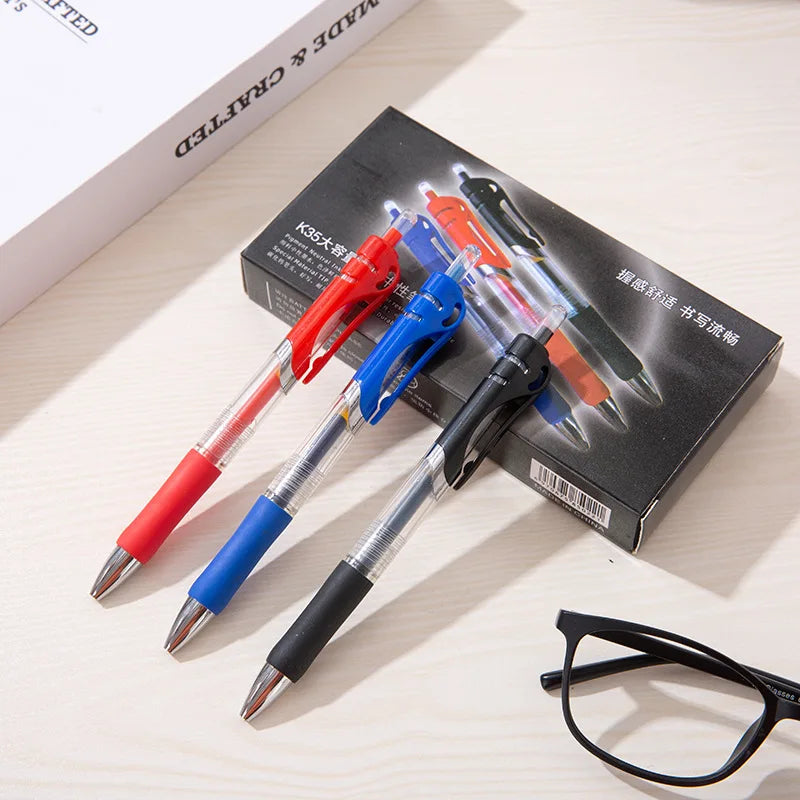 43 PCS Gel Pens & Refills Set Stationery Kawaii writing pen Black/red/blue ink 0.5 mm blue ballpoint pen