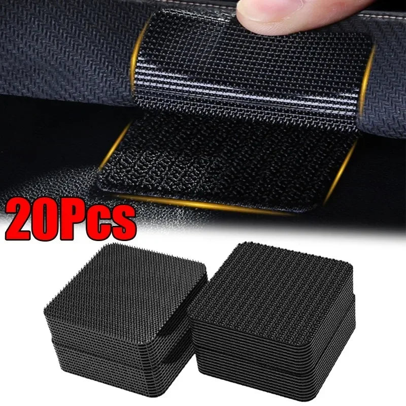 2/20PCS Universal Car Floor Mat Tapes Carpet Tape Self-adhesive Floor Mats Fixing Stickers Fastener Clips Retention Holders Grip